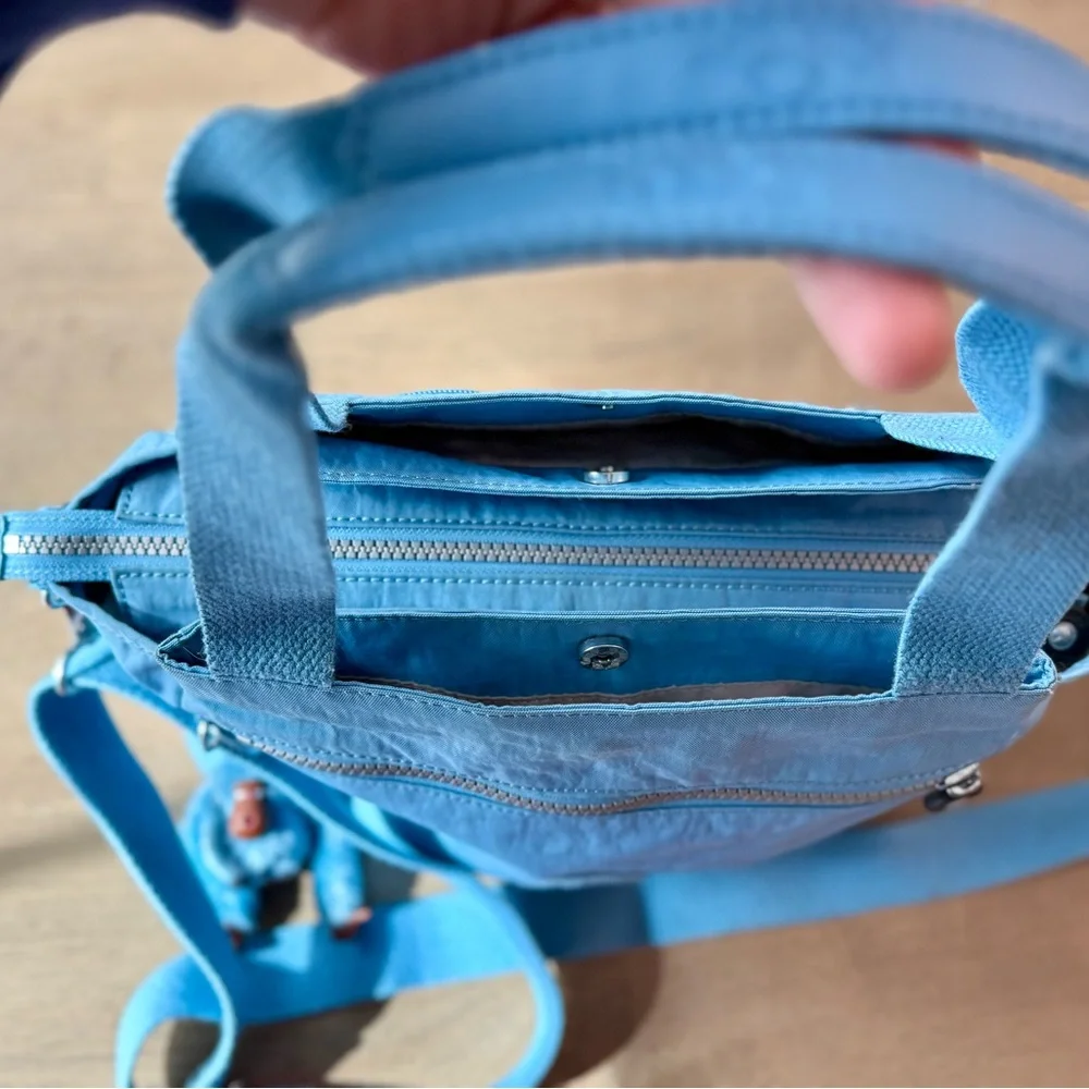 Kipling Elysian Satchel Blue Beam Shoulder Crossbody Bag - Picture 11 of 16